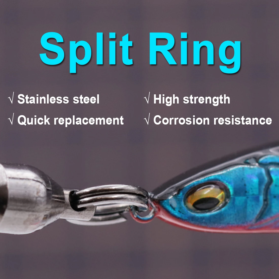 FishTrip Bolas Giratorio con Anillo Dividido – Inoxidable para Agua - imagen 4