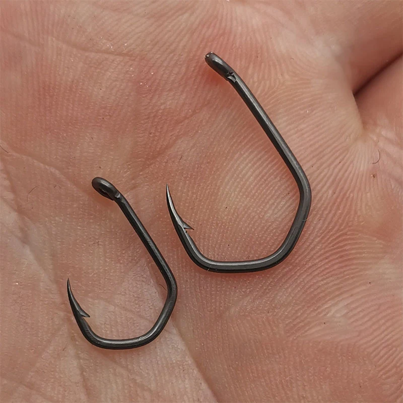 1000 Uds. Anzuelos de púas curvas en V para pesca de carpa de acero rico en carbono anzuelo de bagre 2/4/6/8 #   Equipo de pesca de carpa Accesorios para aparejos Pesca - imagen 2