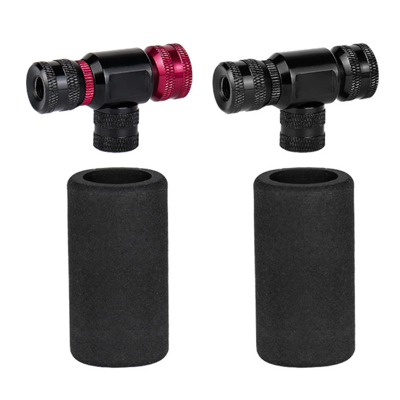 Inflador de neumáticos de bicicleta CO2, boquilla de inflado rápido para bicicletas de carretera y de montaña, cilindros de 16g, válvulas francesas de EE. UU. con protector contra congelación