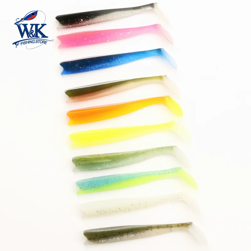 Señuelo blando de 8cm para pesca, Anguila, sábalo, lubina, 5 piezas/pk, PVC - imagen 5