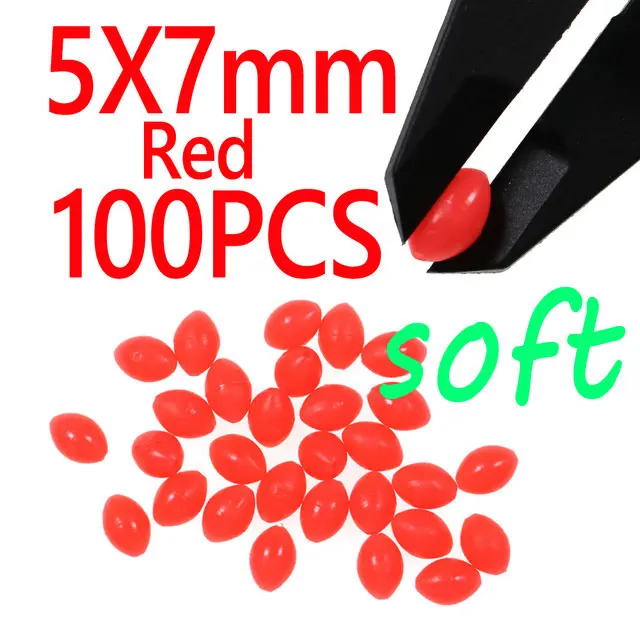 5X7mm Red 100pcs