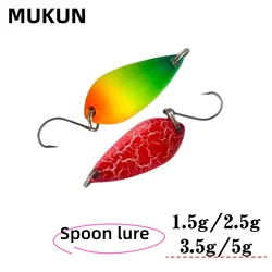 MUKUN Cucharas de Pesca Señuelo Giratorio Metal para Trucha y Perca