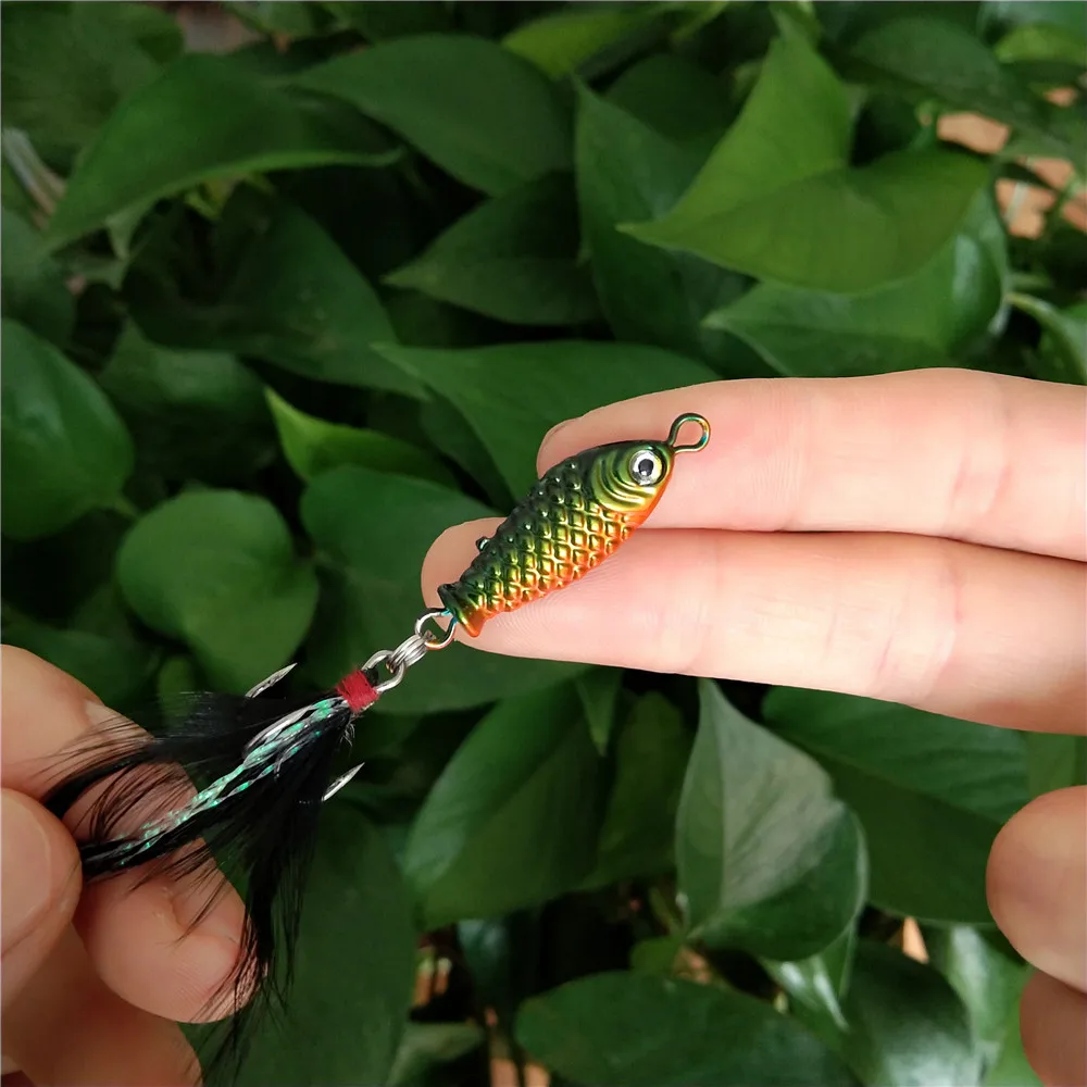 Swolfy-señuelo de pesca de lubina, aparejo de cebo Artificial, 5 piezas, 3cm, 4,7g - imagen 5