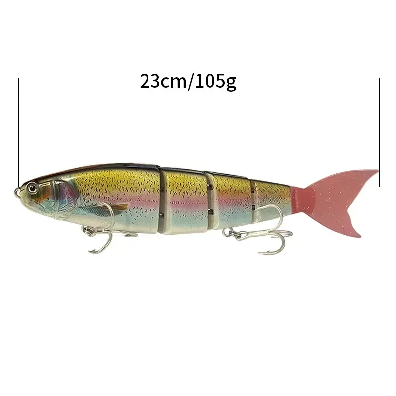 Swimbait multiarticulado 4 secciones – Hundimiento lubina y lucio - imagen 2