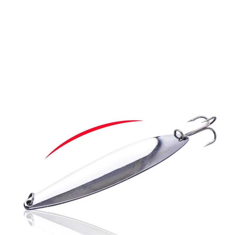 Señuelo tipo cuchara de pesca, 10g, 20g, plantilla de fundición larga, cucharas con forma de Salix, señuelos artificiales, cebo duro, Jigbait de arco, lote de 2 piezas en oferta - imagen 4
