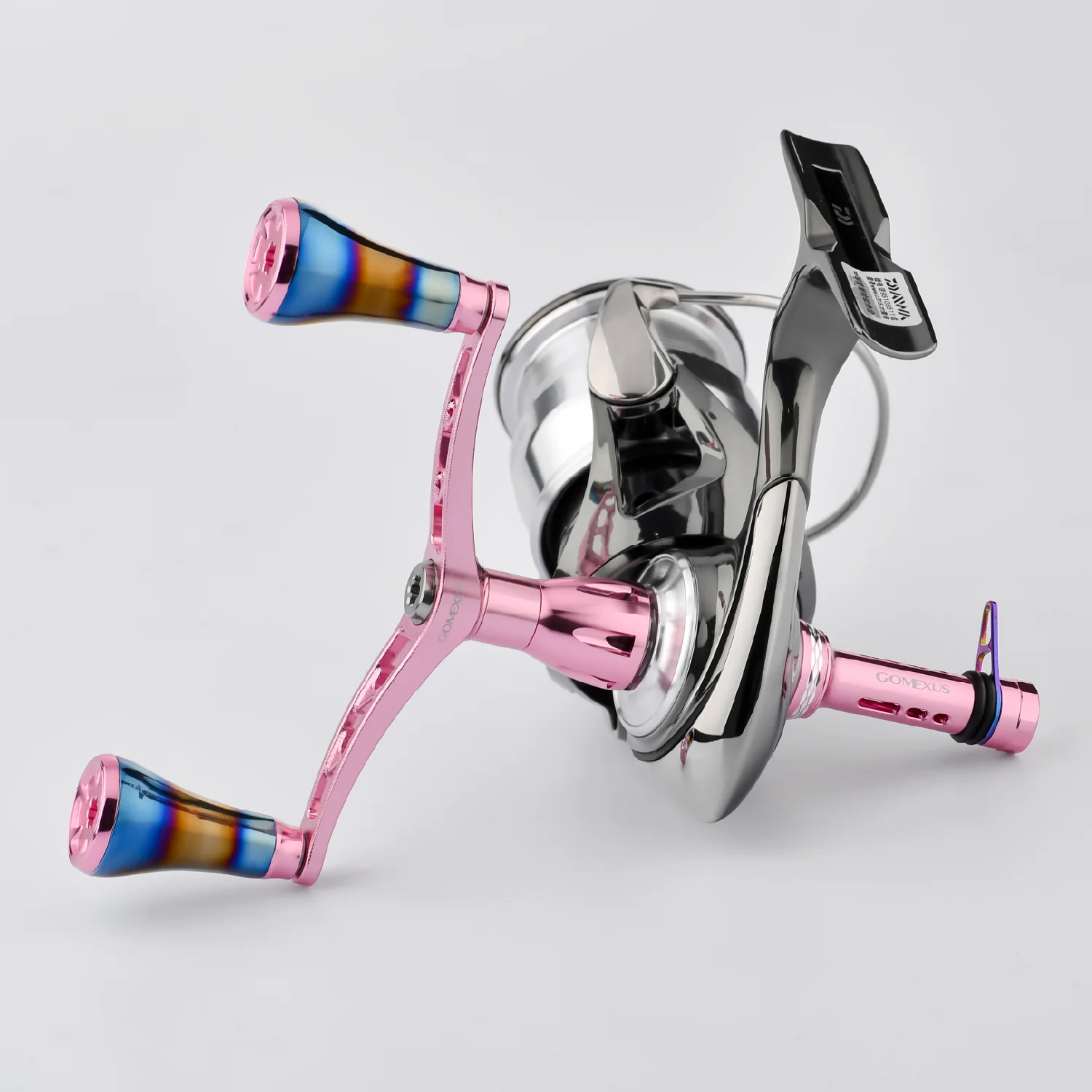 Mango Gomexus para pesca Eging, mango de carrete de 98mm con perilla de titanio de 20mm para carrete Stella Twin Power XD Stradic Vanquish Sephia - imagen 3