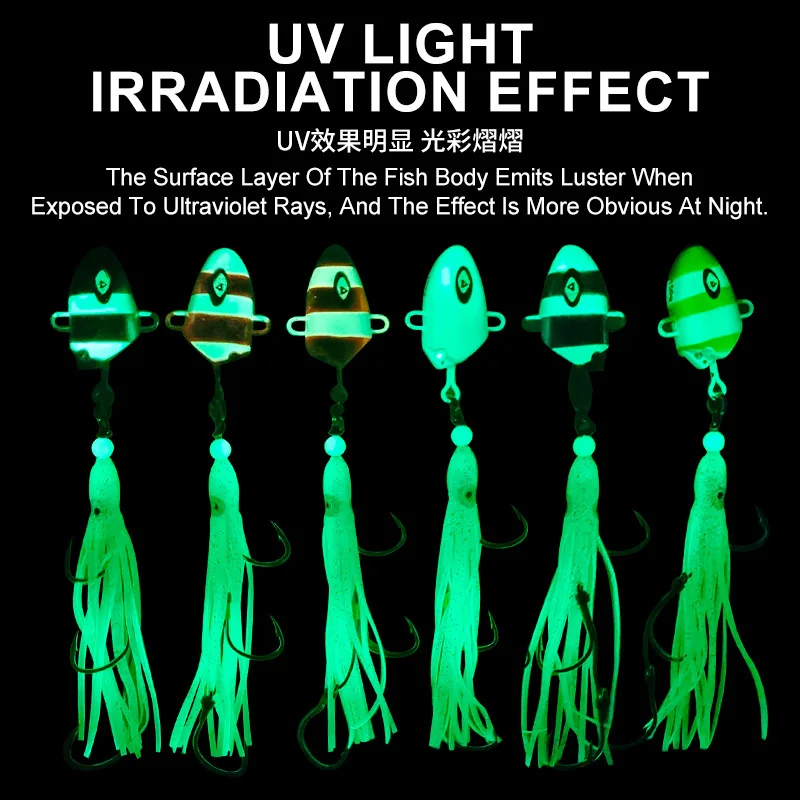 Gancho de cabeza de plantilla de Metal 100g150g200g250g300g Kabura Bullet calamar señuelo ganchos de asistencia hundimiento Jigging señuelo Bottomship Marlin Inchiku - imagen 5