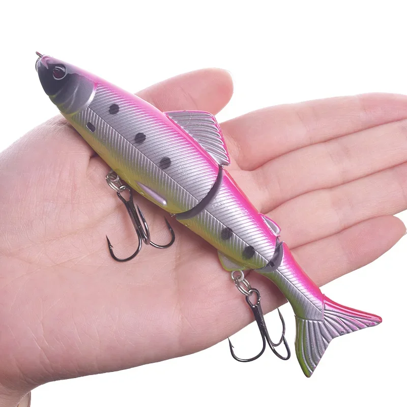1 cebo duro multiarticulado 12,5 cm 18g señuelo de pesca cebo de articulación realista Wobblers hundimiento Swimbait señuelo de pesca Crankbait