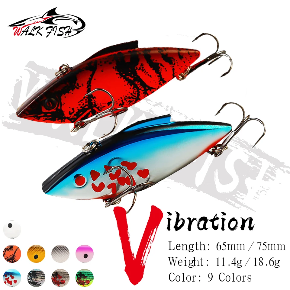 WALK FISH Señuelo Vib realista con anzuelo reforzado - imagen 3
