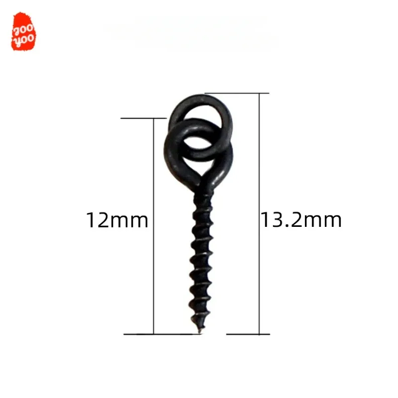 Pin carpintero pesca carpas con agarre bloqueo negro mate - imagen 4
