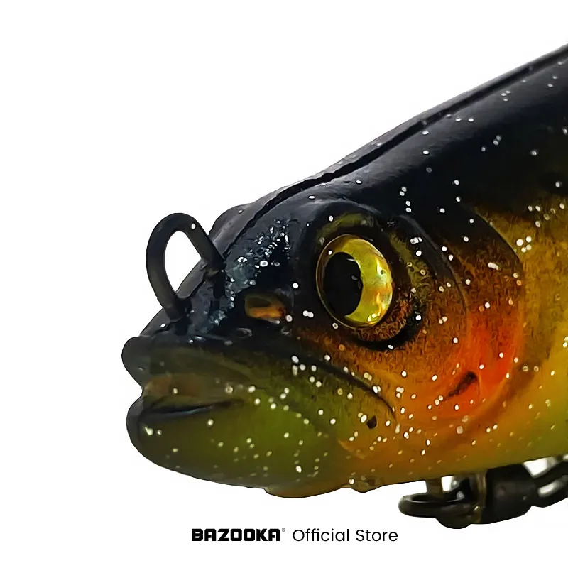 Bazooka-SEÑUELOS blandos de silicona para Pesca, Wobblers, sábalo, Swimbait, cola en T, Jigging, gusano, Pesca de lubina, carpa, Lucio, gancho de plomo, cebo de invierno - imagen 4