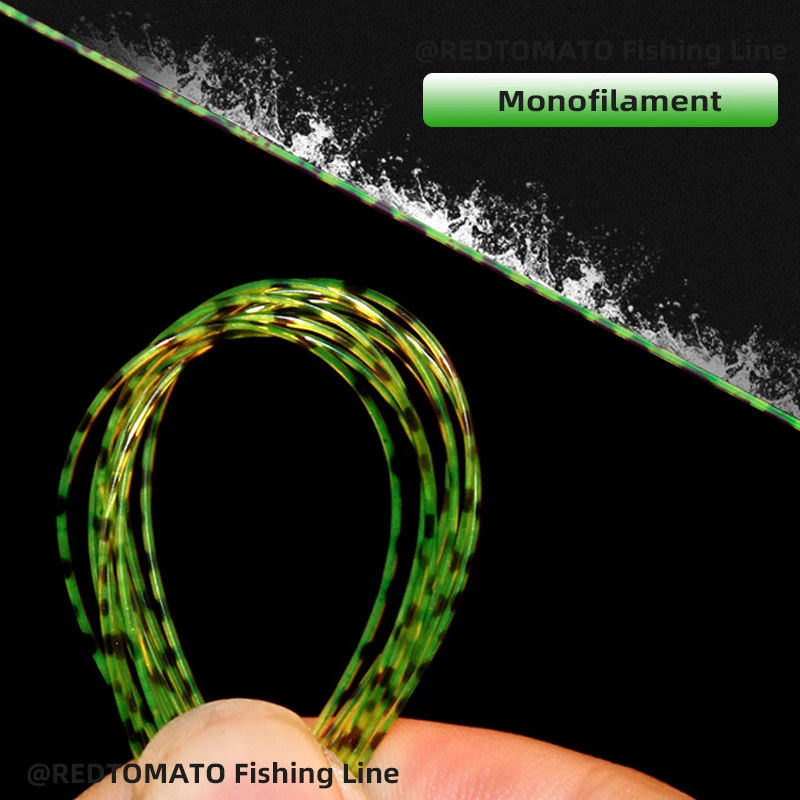 Línea de pesca invisible de 3000 m /1000 m, línea de nailon monofilamento con revestimiento de fluorocarbono biónico con puntos en 3D, moteado, carpa, pesca de algas, Pesca - imagen 3
