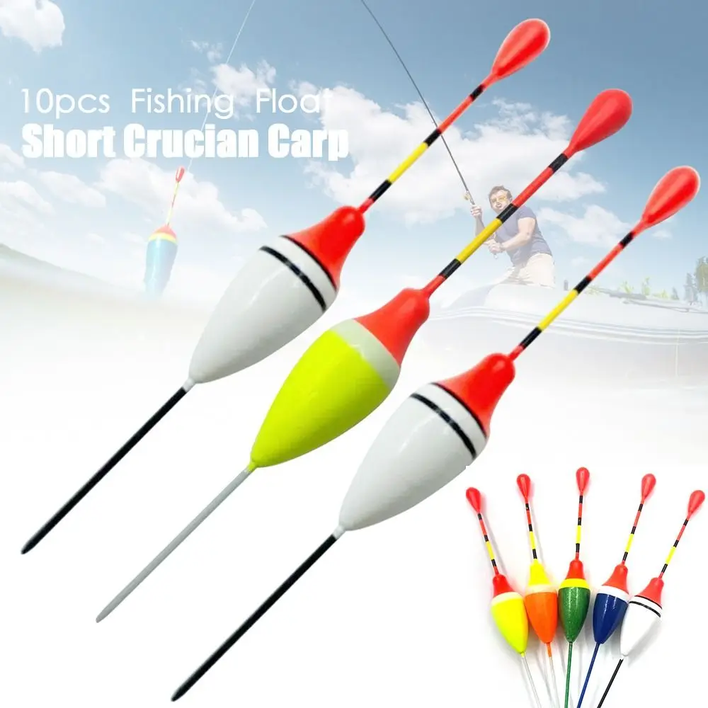 Flotador Bobber de alta calidad, accesorio de pesca de plástico, de alta calidad, sensibilidad duradera, exquisito, de crisol corto, para invierno y verano, 1/10 piezas - imagen 3