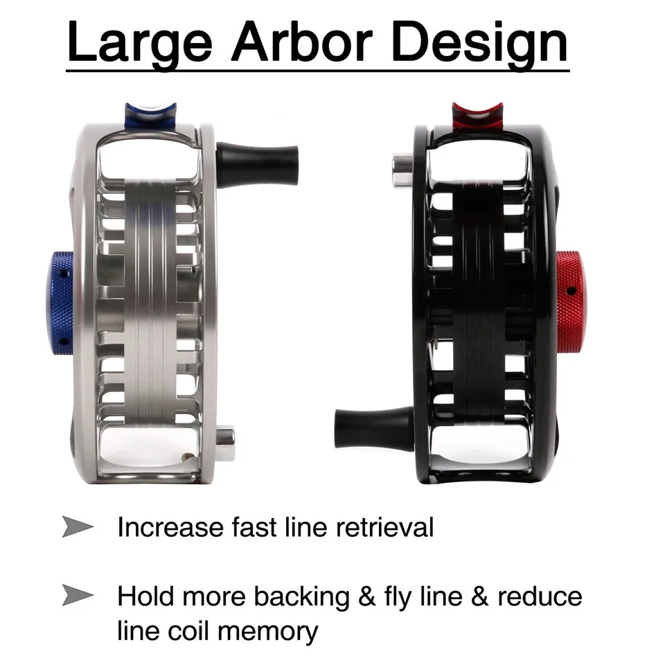 Carrete de pesca con mosca súper ligero Maximumcatch Multi-disco Drag FMD 7-13wt 100% totalmente impermeable para agua salada y agua dulce - imagen 4