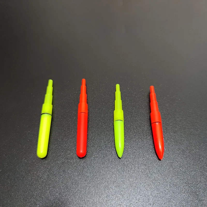 10 unids/lote lámpara de pesca palo de luz con 10 baterías recargables CR425 aparejos de pesca nocturna flotador luminoso LightStick D022 - imagen 2