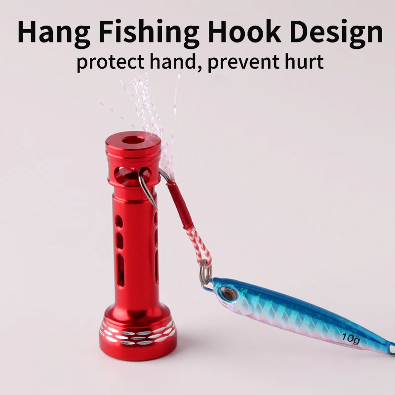 Ruke, 1 unidad, soporte para carrete de pesca, traje para carrete giratorio tipo Shima/Daiw, longitud de 488,8mm, peso 7g, mango de carrete protector, carrete giratorio DIY - imagen 2