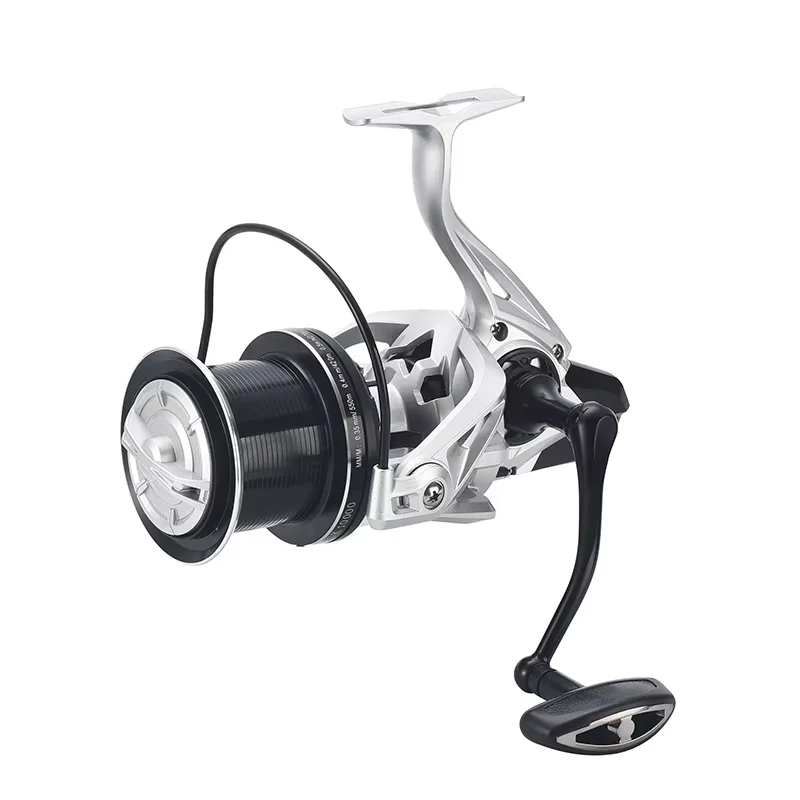 Carrete Lizard Surf Spinning Plateado para Pesca Mar y Carpa - imagen 5