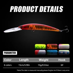 Jerkbait profundo para lubina – Cebo artificial hundido