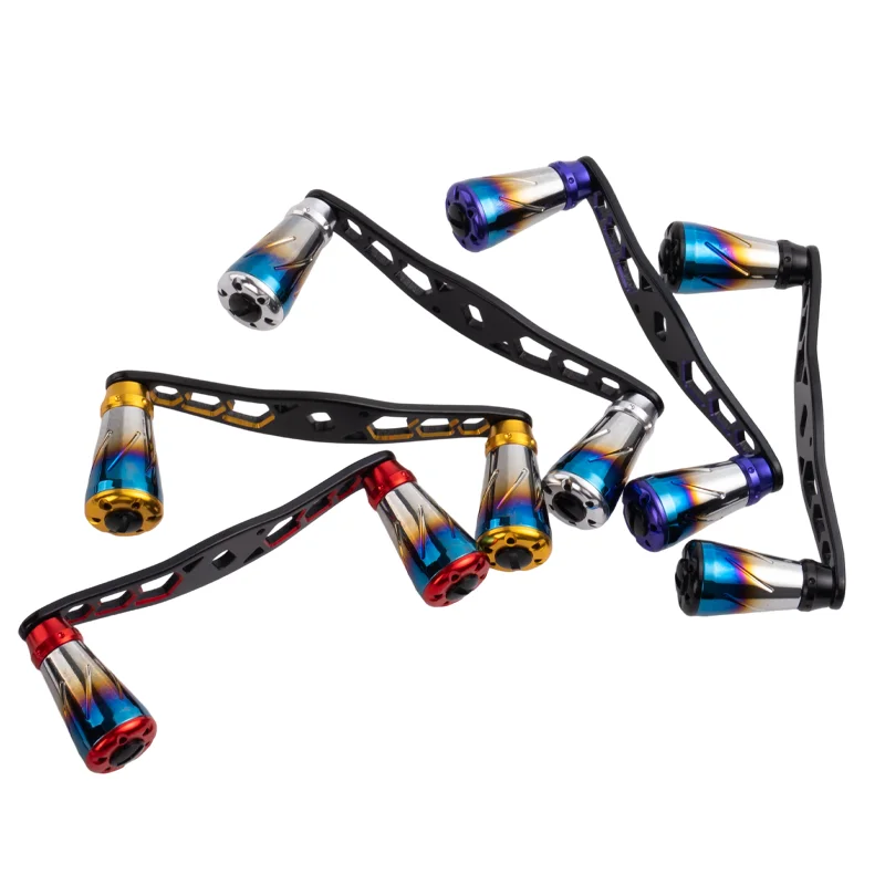 DEUKIO-brazo basculante de pesca Baitcasting, accesorios de cuerpo de aleación de aluminio ultraligero, perilla de Metal para modificación de mango de marca S/D/A - imagen 5