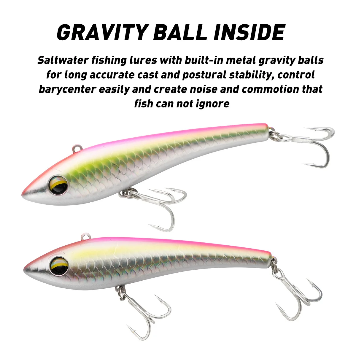 Testar Trolling lápiz 135mm 73g hundimiento vibración mar Señuelos de Pesca Wobblers agua salada Stickbait para GT atún Pesca - imagen 4