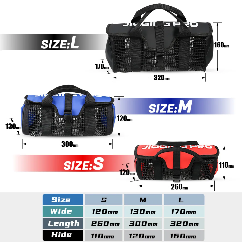 JIGGINGPRO Bolsa de plantilla de metal, aparejos de pesca de agua salada, bolsa de señuelos de pesca, almacenamiento de cebo - imagen 2