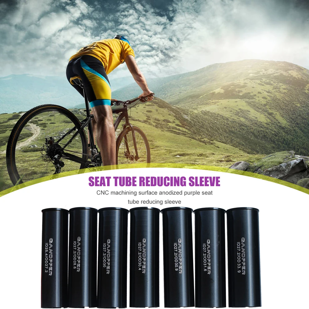 Conversión fuerte compatibilidad peso ligero tija de sillín de bicicleta de carretera cuña reductor de tubo de asiento manguito reductor de tija de sillín de bicicleta - imagen 3