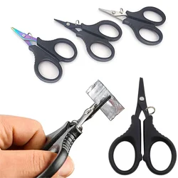Tijeras de pesca de acero inoxidable, alicates de tijera portátiles, corte de línea de PE, cortador de línea trenzada, herramientas de pesca de carpa, accesorios