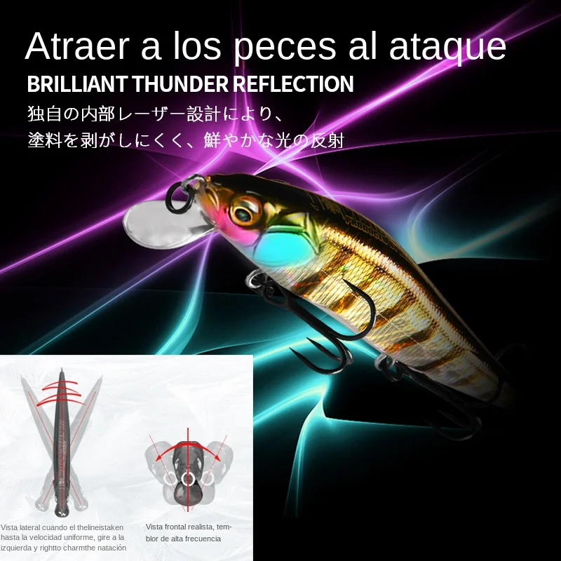 Bearking 11cm 14g SP buceo 1,5 m profesional Minnow Wobbler Señuelos de pesca calidad jerkbaits cebo Artificial aparejos Predator - imagen 4