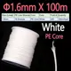 1.6mm X 100m White