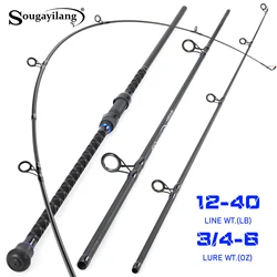 Caña Surfcasting Sougayilang – Carbono, Acción Rápida, Potencia Pesada