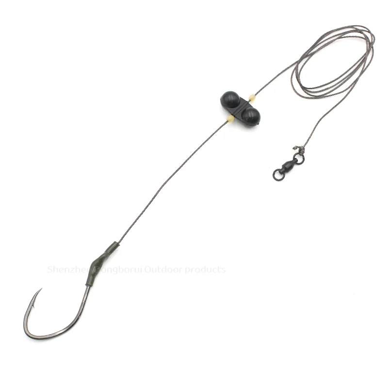 Caña de pesca para siluro con anzuelo simple y cascabel - imagen 5