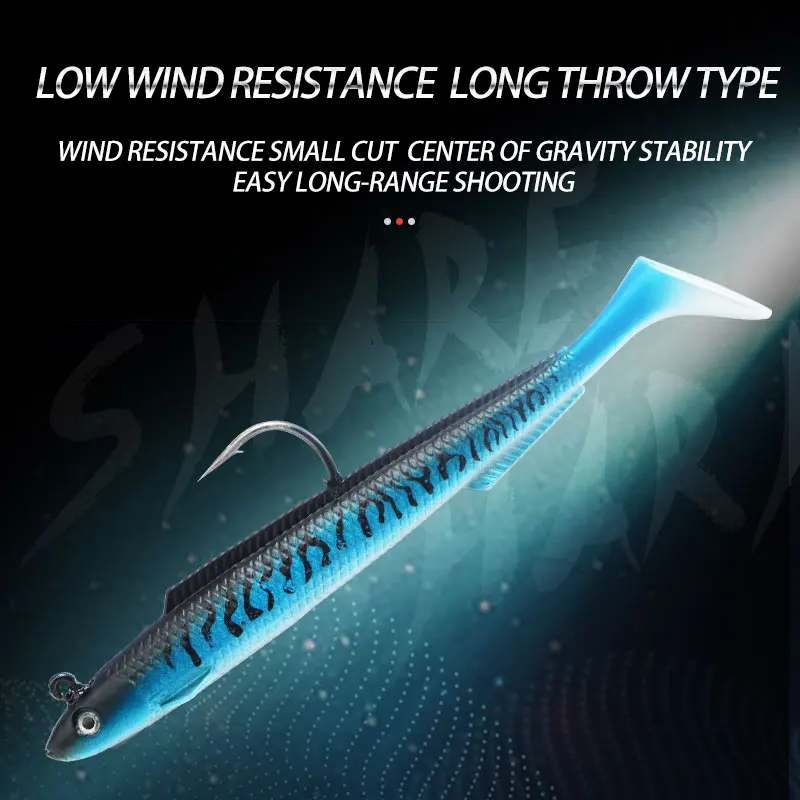 15cm30g carpa Pesca plomo Jig Head Anguila señuelo suave Pesca señuelo Swimbait cebo Artificial mar - imagen 5