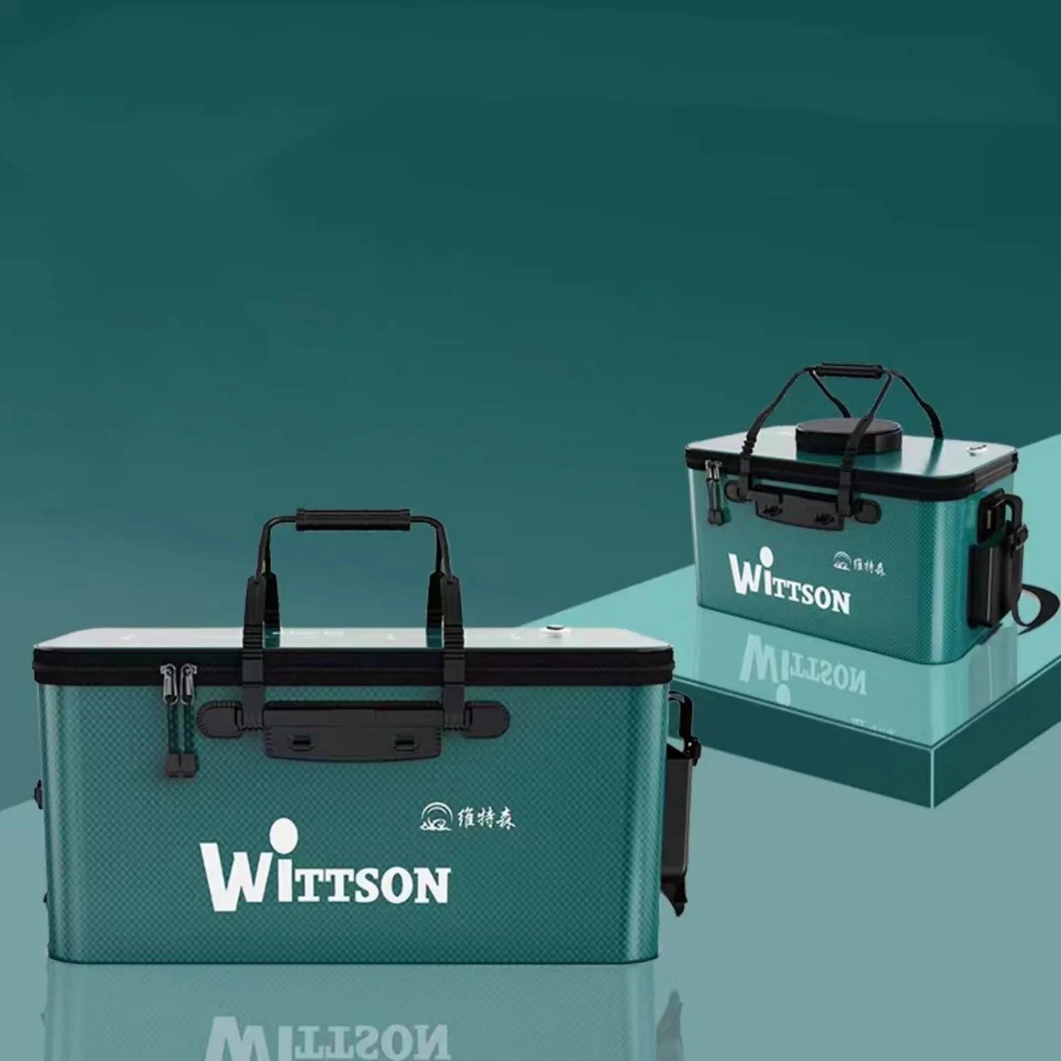 Caja de Pesca de EVA de 35/40/45/50 cm, Impermeable, Portátil, Caja de Pesca Transpirable para Exteriores, Caja de Aparejos de Pesca - imagen 4