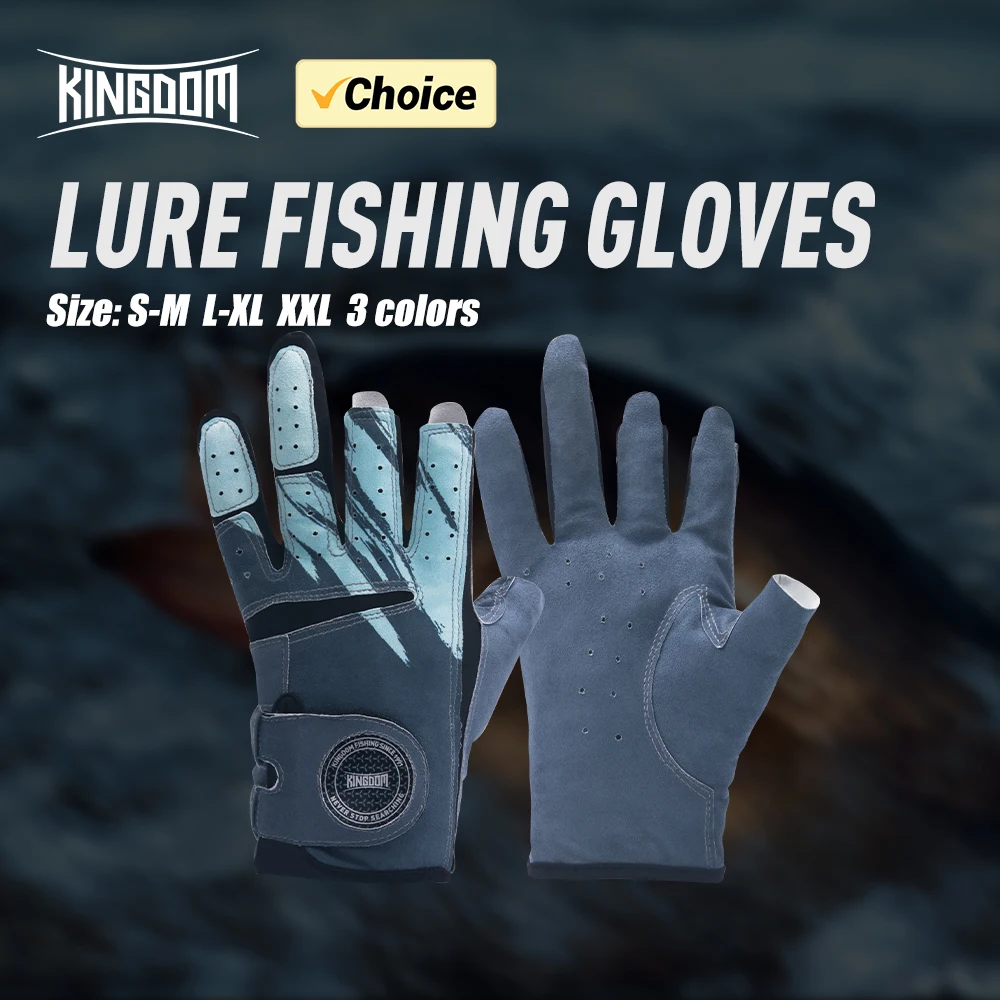 Guantes Kingdom 3 dedos pesca – Antideslizantes y transpirables
