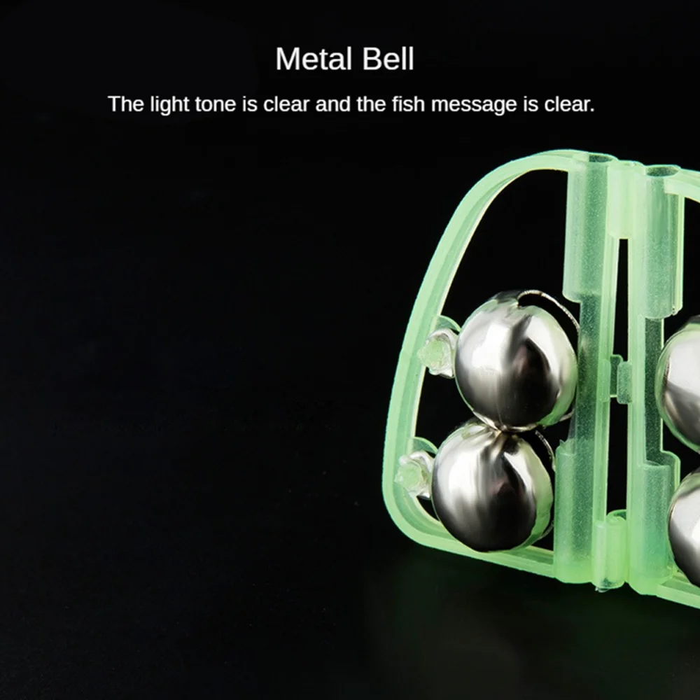 Alarma portátil de 5 piezas para mordedura de pescado, indicador de pesca, alarma de cebo, campanas gemelas, señuelo de mordida de pescado, alerta de alarma, productos para equipos de pesca - imagen 2