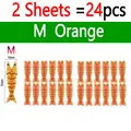 2 Sheets Orange M