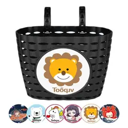 Cesta scooter multicolor infantil de dibujos animados para manillar