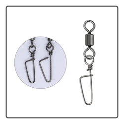 Conector giratorio pasador curvo pesca mar resistente