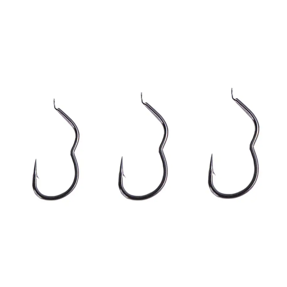 Anzuelo de pesca de acero con alto contenido de carbono, accesorio afilado con púas, abatible automático, 12 unids/lote por paquete, novedad - imagen 3