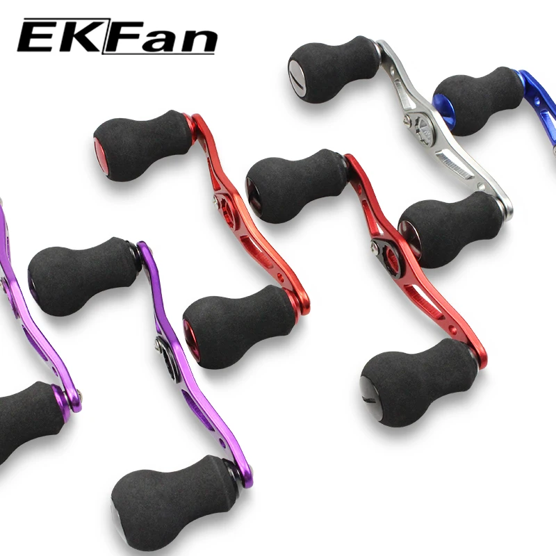 EKFan-carrete con mango de pesca, mango de aleación de aluminio y perillas de EVA, traje para SHI y DAI, accesorios de aparejos de Baitcasting - imagen 3