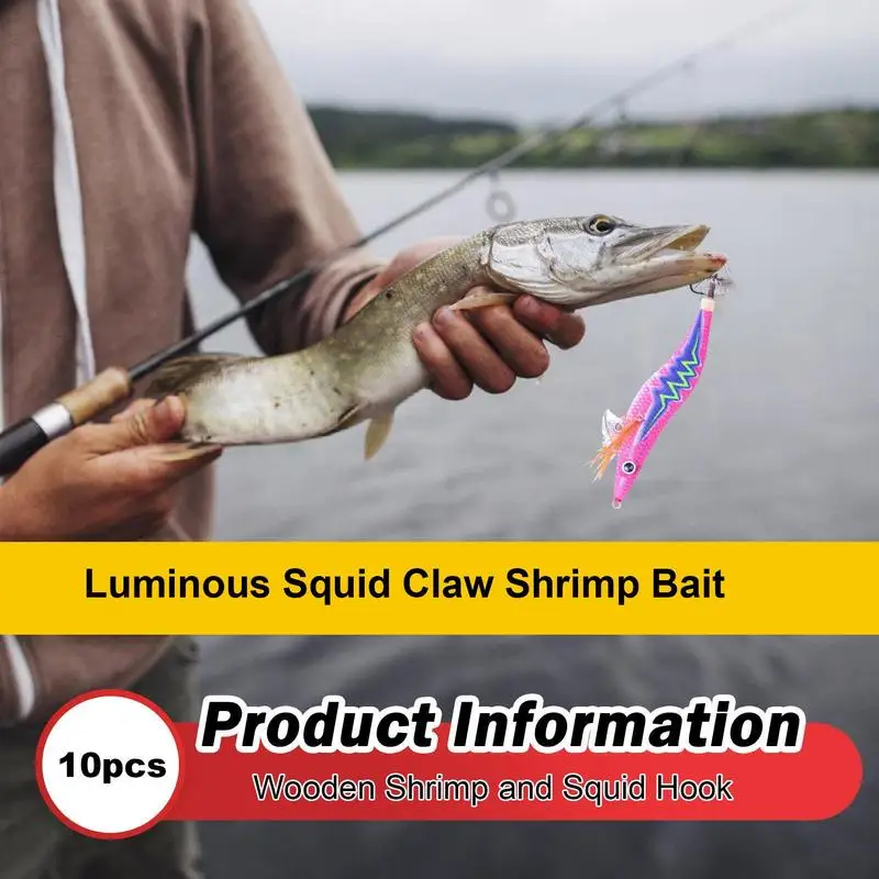 Señuelo de calamar luminoso para pesca en mar con pulpo y camarones - imagen 2
