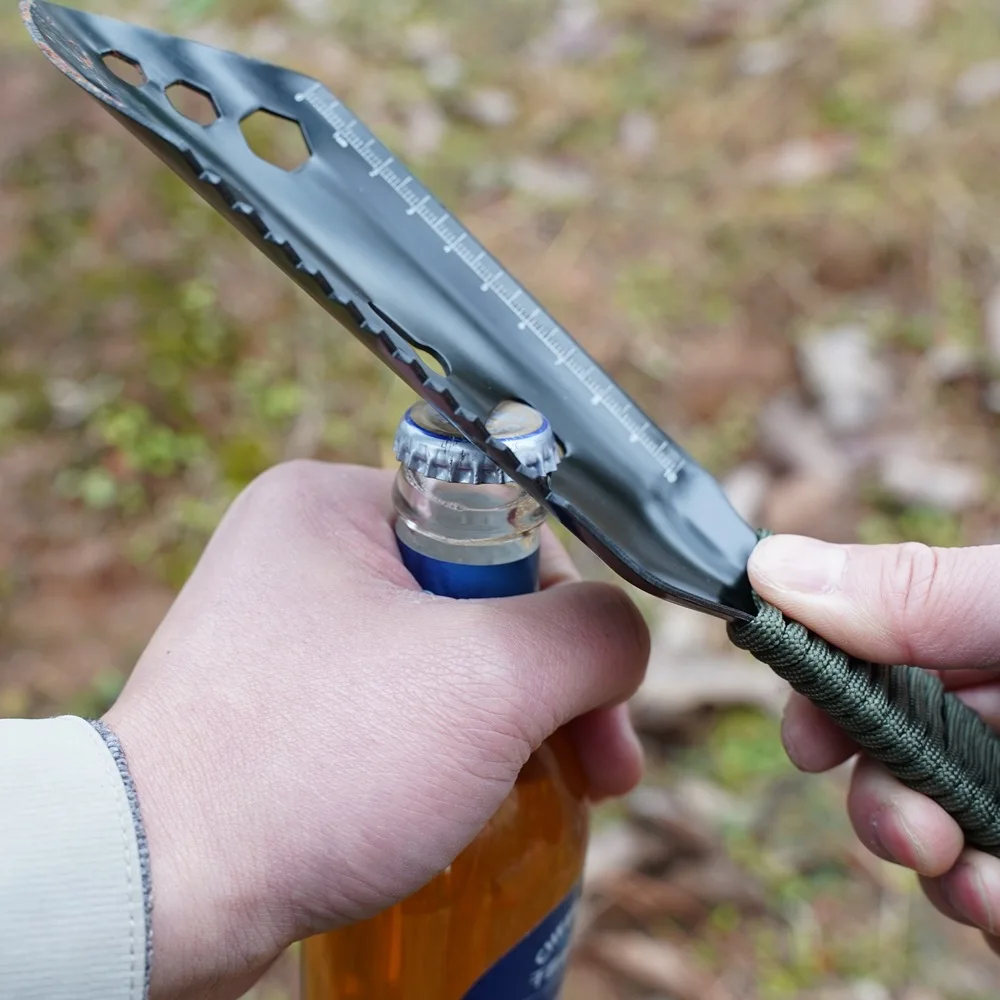 Pala de aleación de aluminio ultraligera, Mini herramientas de jardinería portátiles, pala de Camping para senderismo al aire libre, mochilero, playa, herramientas múltiples - imagen 4