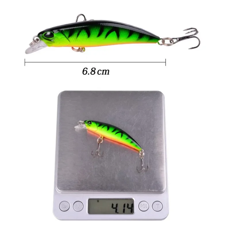 Señuelo de pesca de pececillo flotante, cebo duro artificial de Japón, Wobbler de lubina, carpa Crankbait, pesca láser, 65mm, 4G, 1 pieza - imagen 4