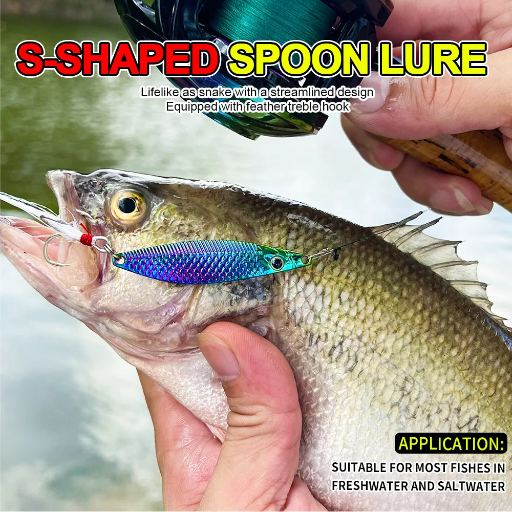 1Pcs Metal VIB Spinner Spoon Fishing Lures 7g 10g 15g 20g Artificial Bait With Feather Hook Jig Sequin Fishing Tackle for Bass - imagen 4