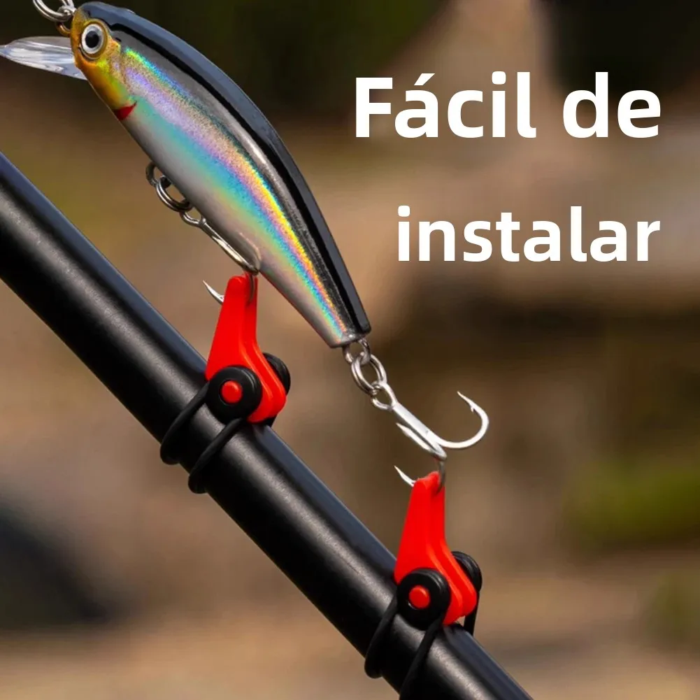 Gancho para caña de pescar para niños, soporte para cebo, accesorios para señuelos, anzuelos, soporte para mantenimiento de seguridad, herramienta de pesca, 10/20 piezas - imagen 4