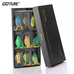 Goture Señuelo rana topwater – Giratorio para curricán de lucio