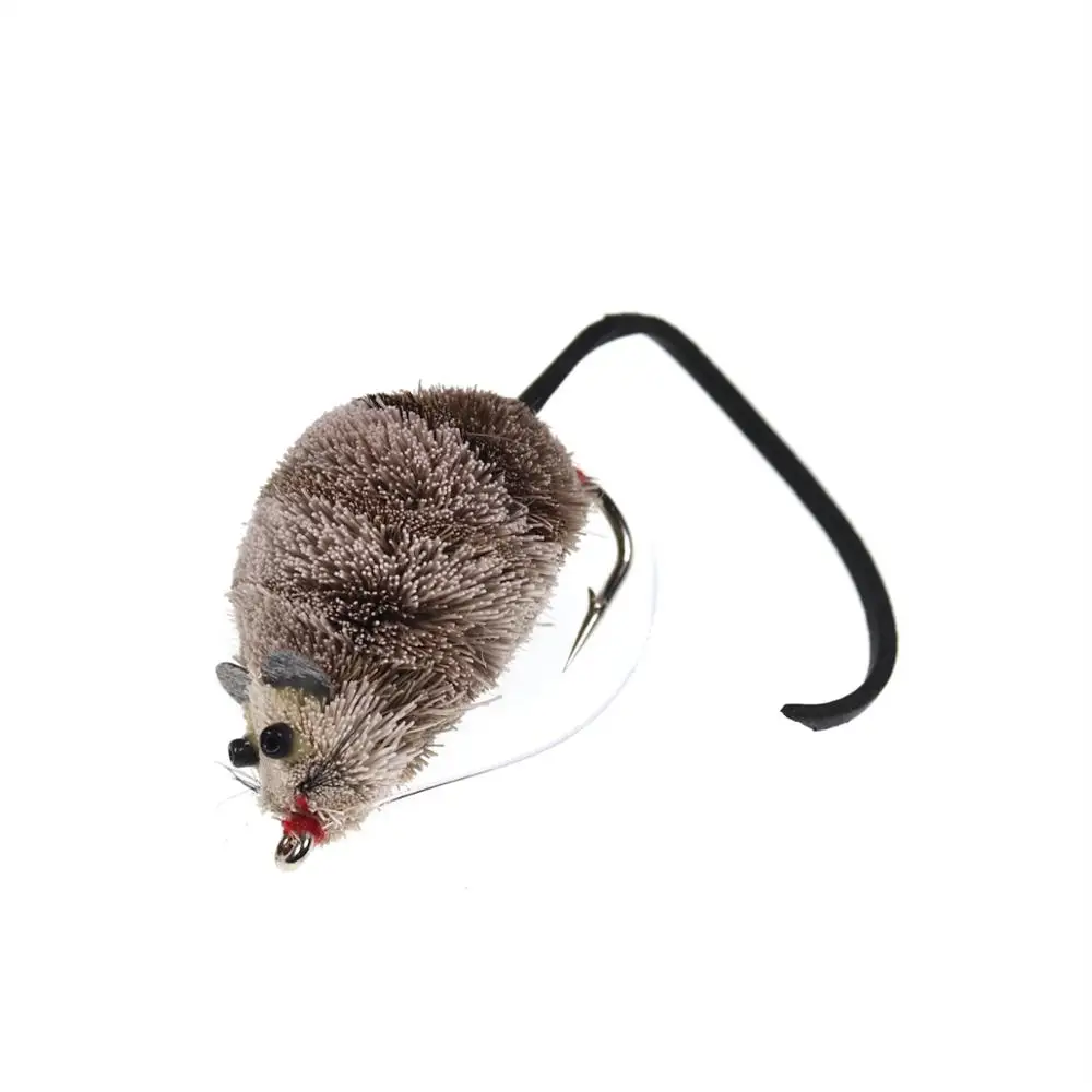 Wifreo-señuelo flotante para pesca, 1/2 piezas, #2/0, Deerhair, Mosca de ratón para lubina, Lucio, pez negro, trucha grande, Mosca, cebo de gran tamaño - imagen 5