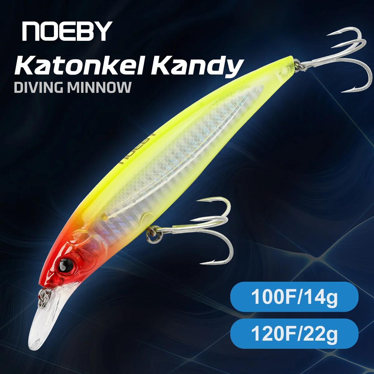 NOEBY Minnow Jerkbait flotante – Señuelo duro para lubina y bonito - imagen 3