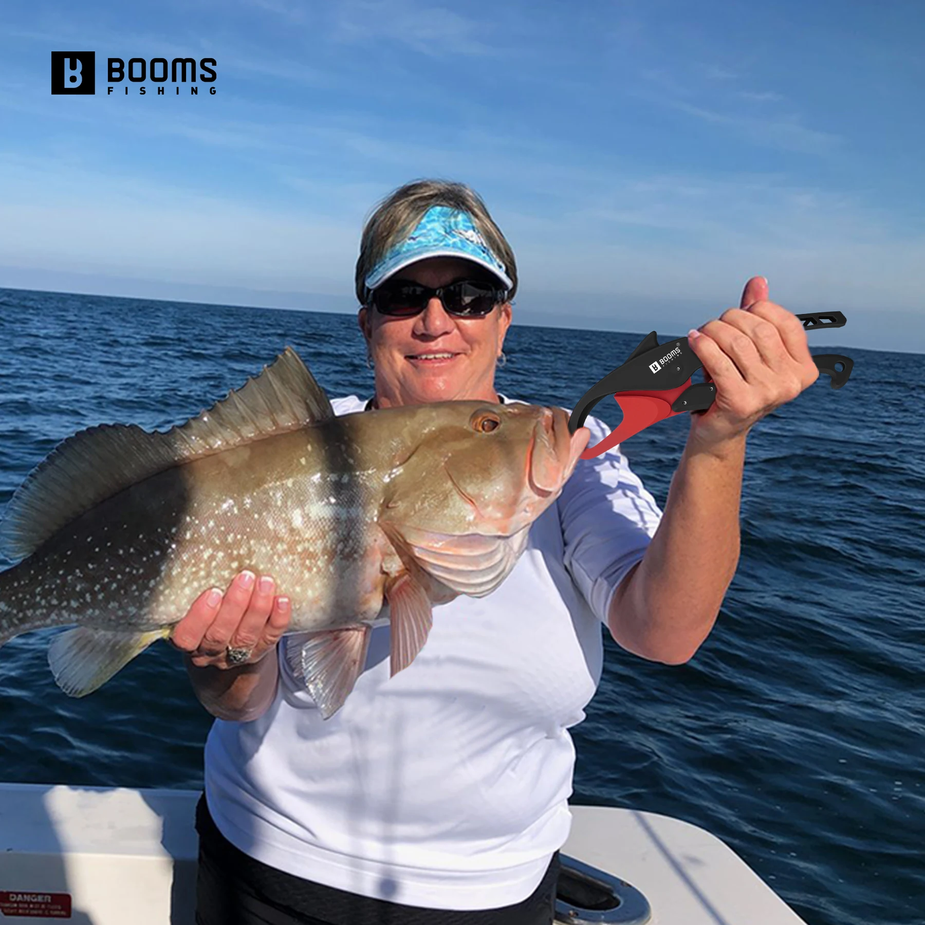 Booms Fishing G15 pinza de pesca 23cm pinzas de plástico para bagre herramienta de agarre con cordón accesorios de herramientas de pesca de agua salada - imagen 5