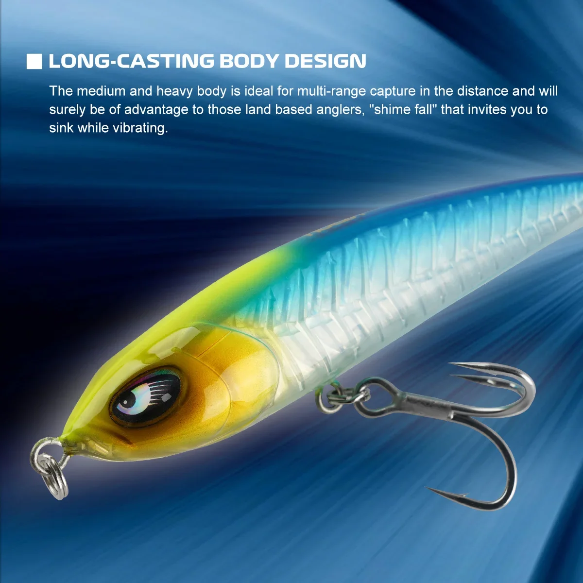 Noeby-señuelo de pesca Stickbait que se hunde, 160mm, 109g ± Wobblers de lápiz, cebos duros artificiales fuertes para GT, atún, Kingfish, Señuelos de pesca - imagen 5